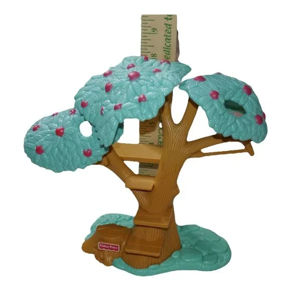 FISHER PRICE Loving Family Dollhouse APPLE TREE w/ TREEHOUSE Vintage 1997